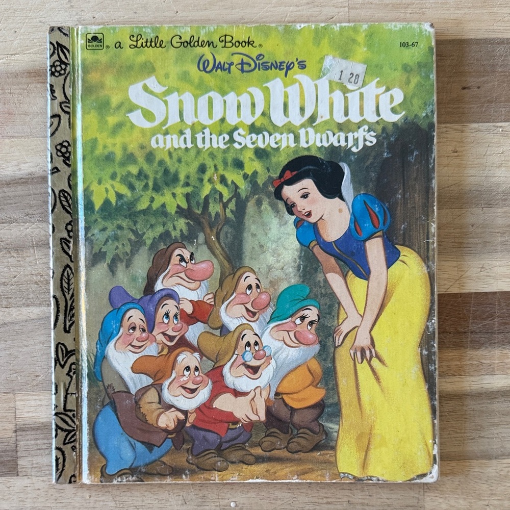 1984 Little Golden Book 103-67 Walt Disney SNOW WHITE AND THE SEVEN DWARFS